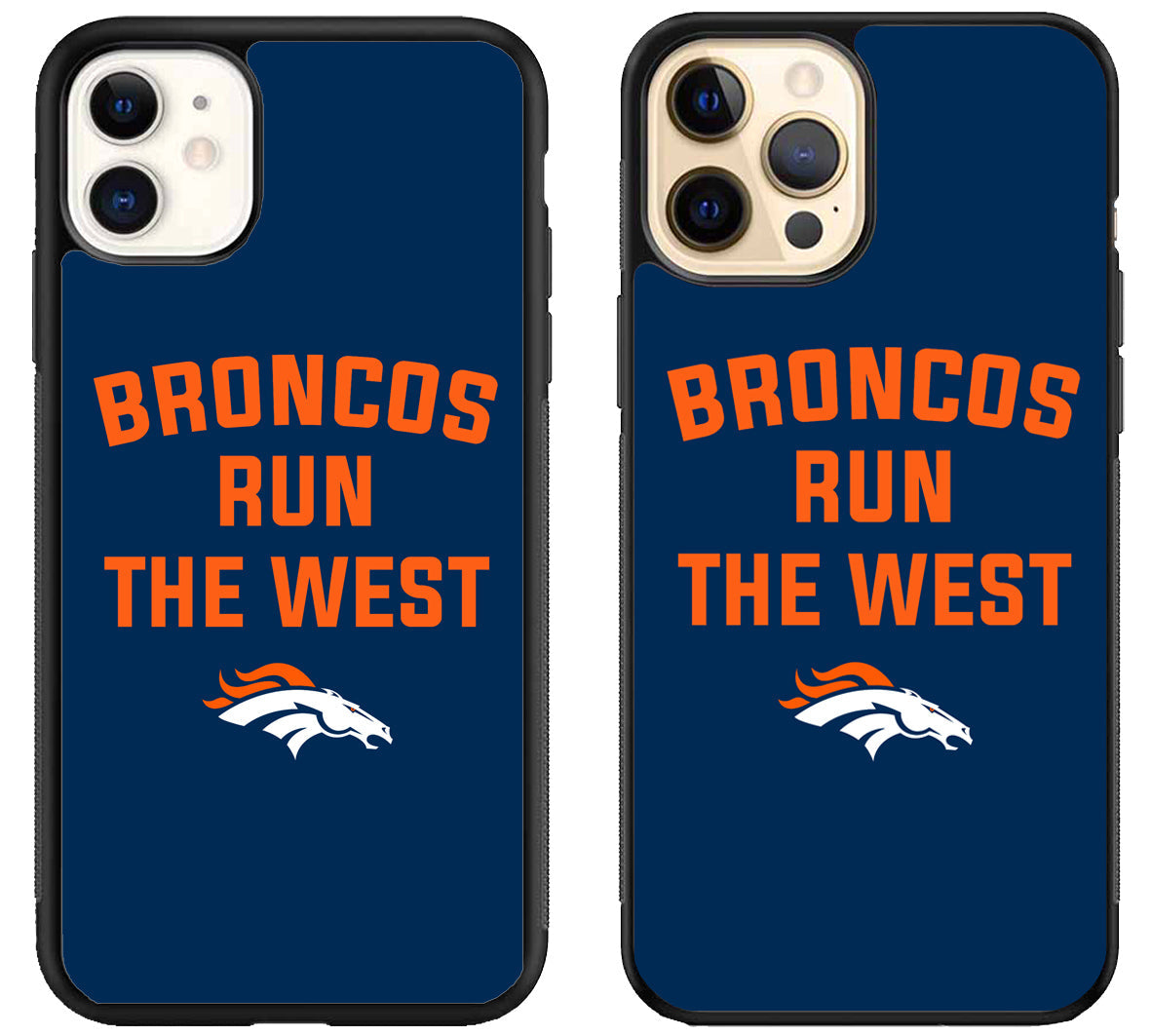 Denver Broncos Run The West iPhone 12 | 12 Mini | 12 Pro | 12 Pro Max Case