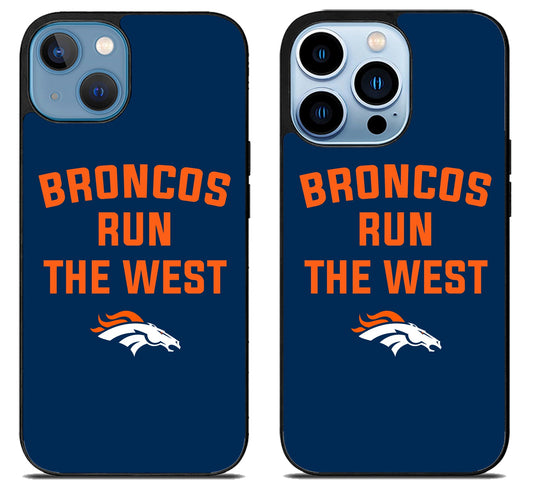 Denver Broncos Run The West iPhone 13 | 13 Mini | 13 Pro | 13 Pro Max Case