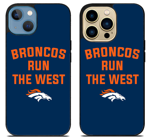 Denver Broncos Run The West iPhone 14 | 14 Plus | 14 Pro | 14 Pro Max Case