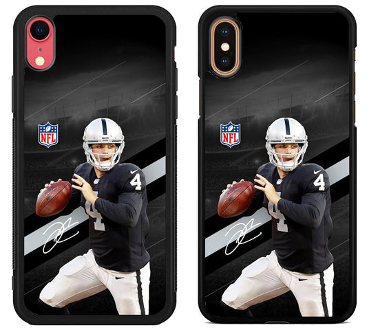 Derek Carr Las Vegas Raiders NFL iPhone X | Xs | Xr | Xs Max Case