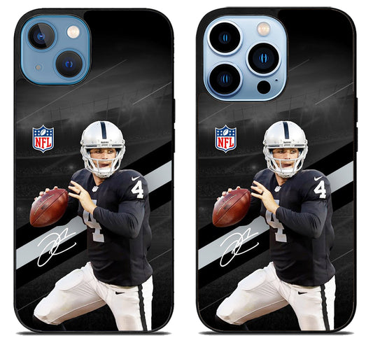 Derek Carr Las Vegas Raiders NFL iPhone 13 | 13 Mini | 13 Pro | 13 Pro Max Case