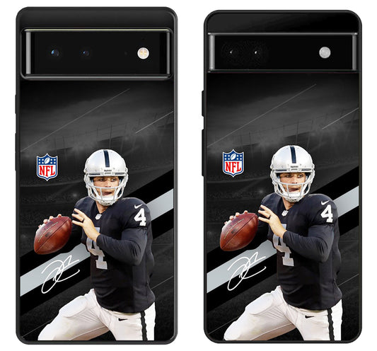 Derek Carr Las Vegas Raiders NFL Google Pixel 6 | 6A | 6 Pro Case