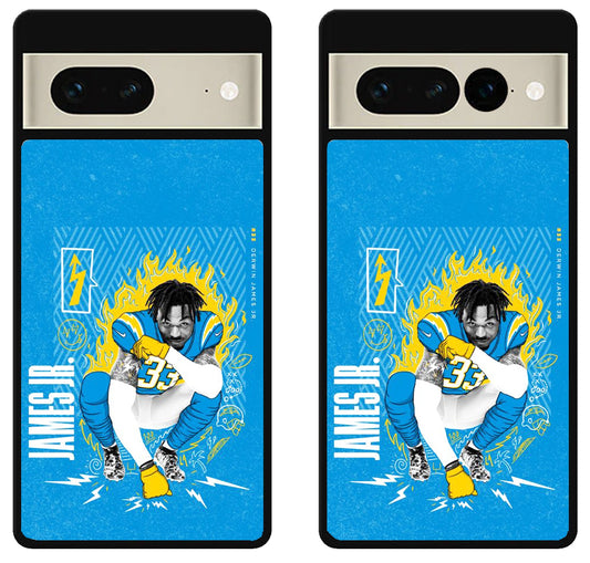Derwin James Jr LA Chargers Google Pixel 7 | 7 Pro Case