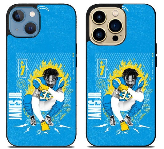 Derwin James Jr LA Chargers iPhone 14 | 14 Plus | 14 Pro | 14 Pro Max Case