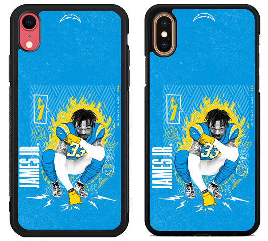 Derwin James Jr LA Chargers iPhone X | Xs | Xr | Xs Max Case