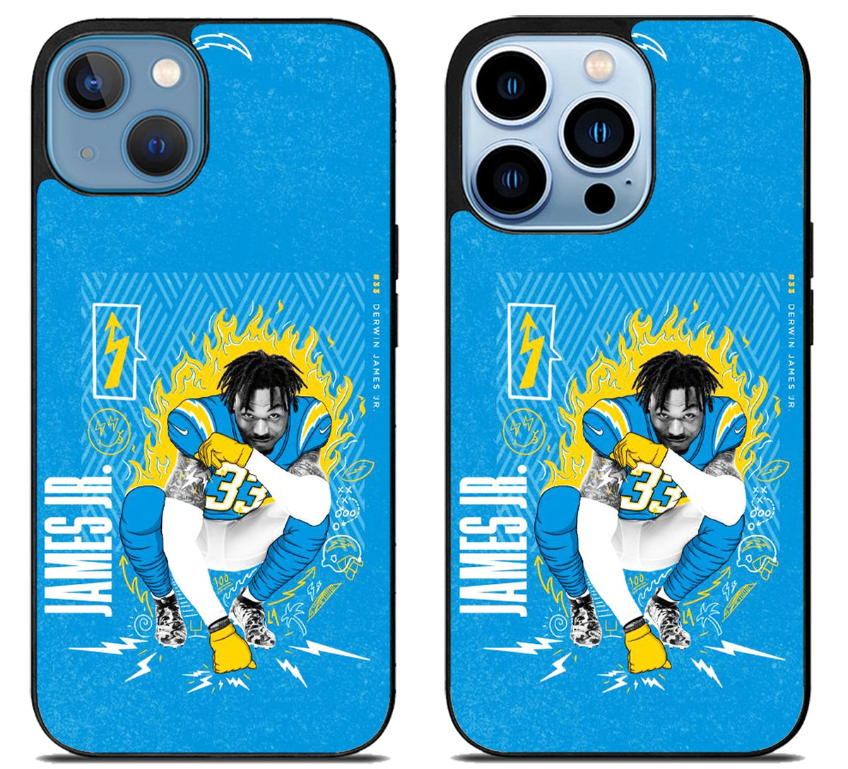 Derwin James Jr LA Chargers iPhone 13 | 13 Mini | 13 Pro | 13 Pro Max Case