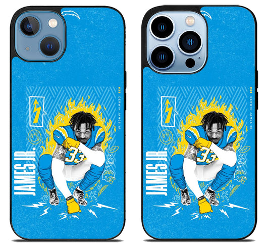 Derwin James Jr LA Chargers iPhone 13 | 13 Mini | 13 Pro | 13 Pro Max Case