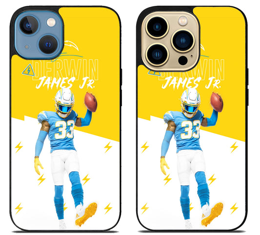 Derwin James Jr Los Angeles Chargers iPhone 14 | 14 Plus | 14 Pro | 14 Pro Max Case