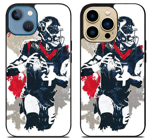 Deshaun watson Texans Artwork iPhone 14 | 14 Plus | 14 Pro | 14 Pro Max Case