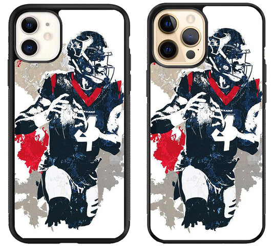 Deshaun watson Texans Artwork iPhone 12 | 12 Mini | 12 Pro | 12 Pro Max Case