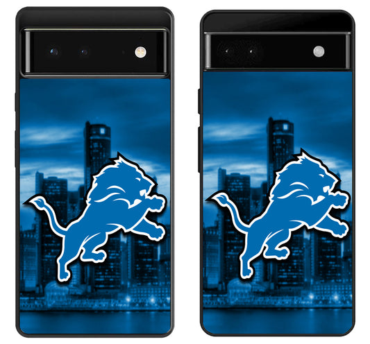 Detroit Lions Background Google Pixel 6 | 6A | 6 Pro Case