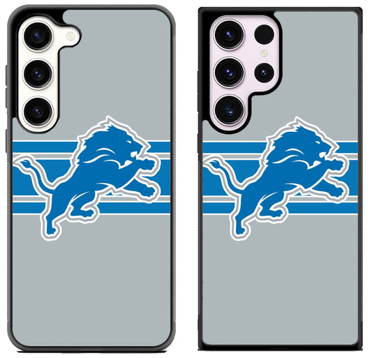 Detroit Lions Logo Striped Samsung Galaxy S23 | S23+ | S23 Ultra Case