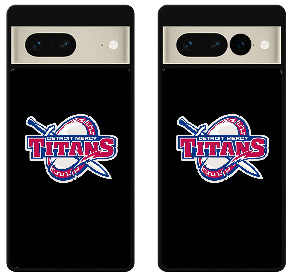 Detroit Mercy Titans Black Google Pixel 7 | 7 Pro Case