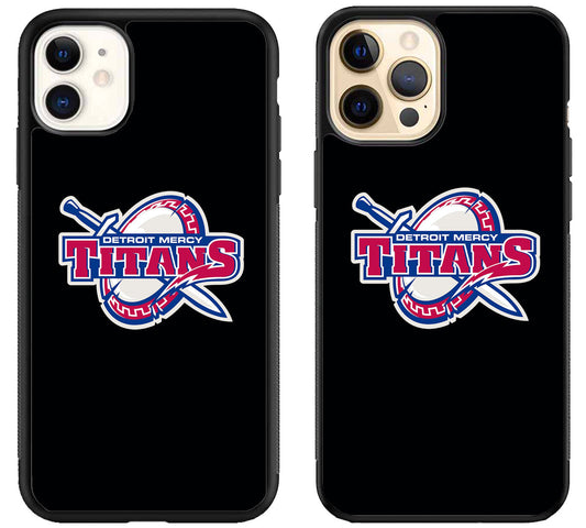 Detroit Mercy Titans Black iPhone 12 | 12 Mini | 12 Pro | 12 Pro Max Case