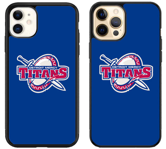 Detroit Mercy Titans Blue iPhone 12 | 12 Mini | 12 Pro | 12 Pro Max Case