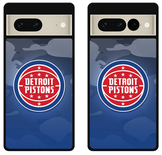 Detroit Pistons Camo Google Pixel 7 | 7 Pro Case