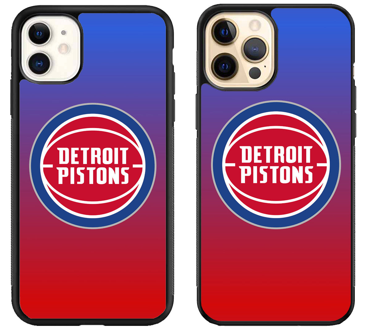 Detroit Pistons Logo Color iPhone 12 | 12 Mini | 12 Pro | 12 Pro Max Case
