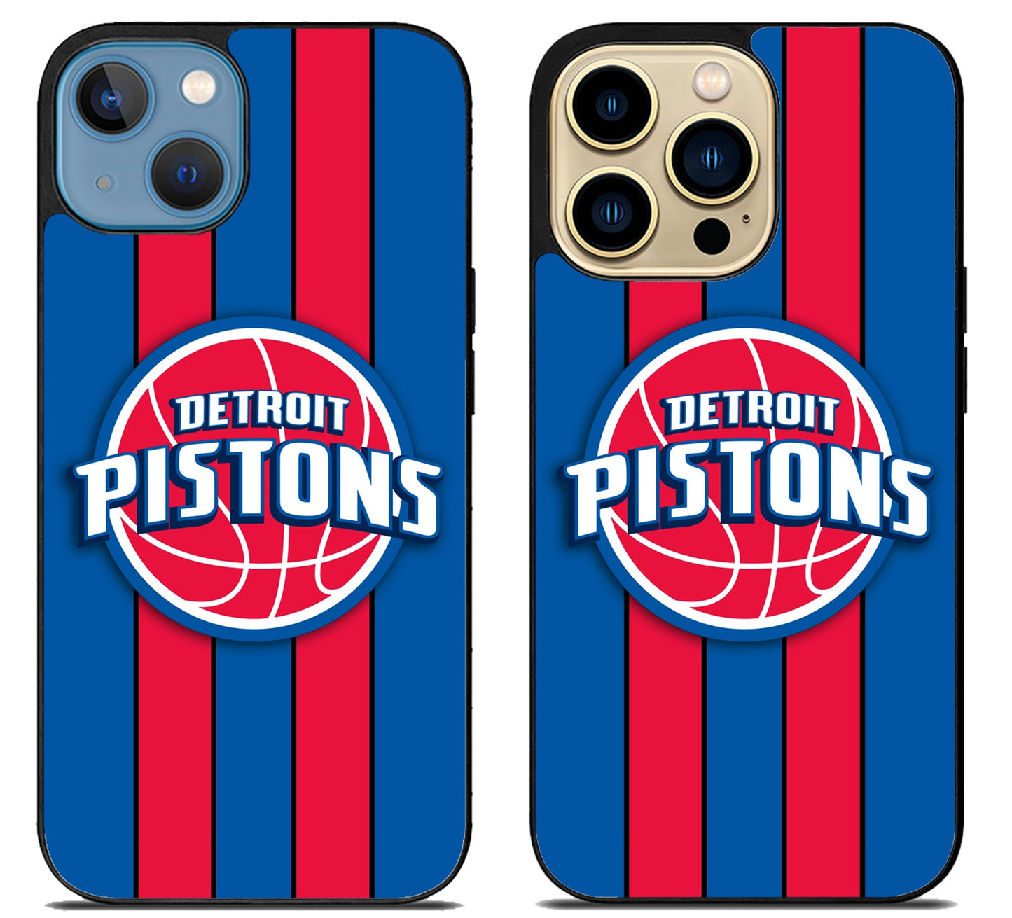 Detroit Pistons Striped iPhone 14 | 14 Plus | 14 Pro | 14 Pro Max Case