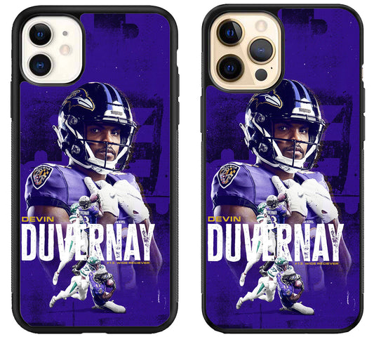 Devin Duvernay Baltimore Ravens iPhone 12 | 12 Mini | 12 Pro | 12 Pro Max Case