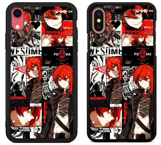 Diluc Collage Genshin Impact Collage iPhone X | Xs | Xr | Xs Max Case
