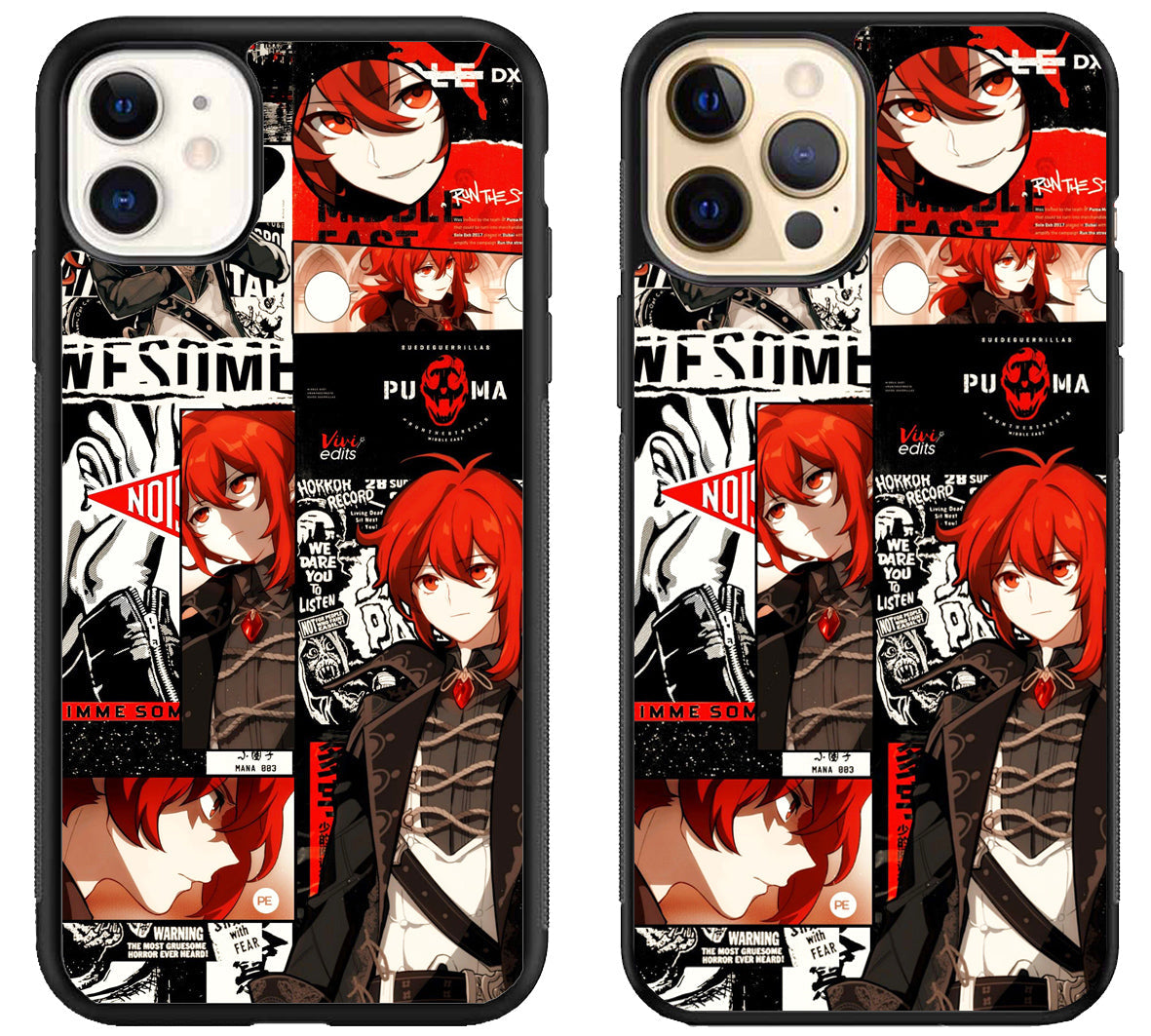 Diluc Collage Genshin Impact Collage iPhone 12 | 12 Mini | 12 Pro | 12 Pro Max Case