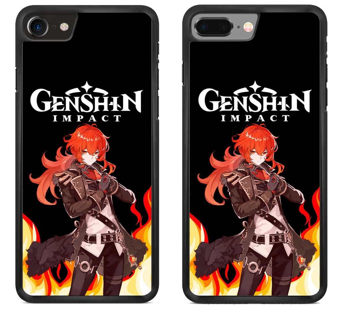 Diluc Collage Genshin Impact Cover iPhone 8 | iPhone 8 Plus Case