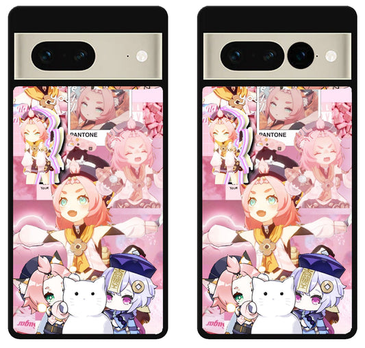 Diona Genshin Impact Collage Google Pixel 7 | 7 Pro Case
