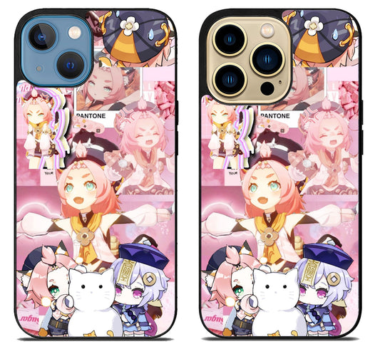 Diona Genshin Impact Collage iPhone 14 | 14 Plus | 14 Pro | 14 Pro Max Case