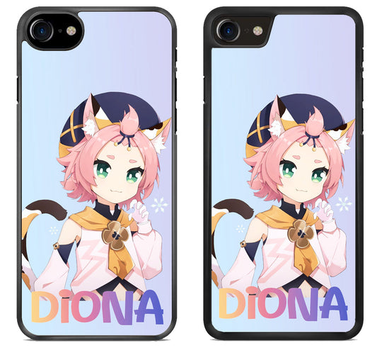 Diona Genshin Impact Cute iPhone SE 2020 | iPhone SE 2022 Case