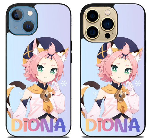 Diona Genshin Impact Cute iPhone 14 | 14 Plus | 14 Pro | 14 Pro Max Case