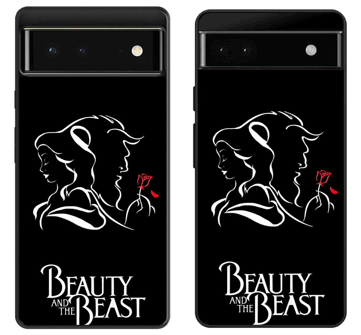 Disney Beauty And The Beast Black Google Pixel 6 | 6A | 6 Pro Case