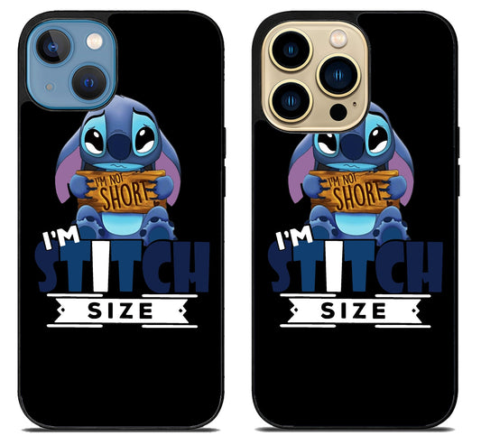 Disney Stitch Im Not Short iPhone 14 | 14 Plus | 14 Pro | 14 Pro Max Case