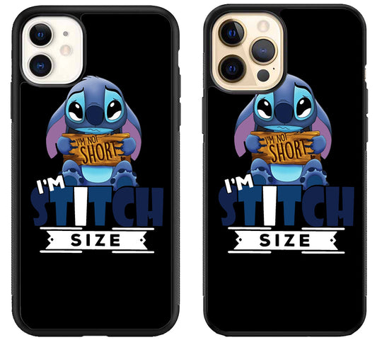 Disney Stitch Im Not Short iPhone 12 | 12 Mini | 12 Pro | 12 Pro Max Case