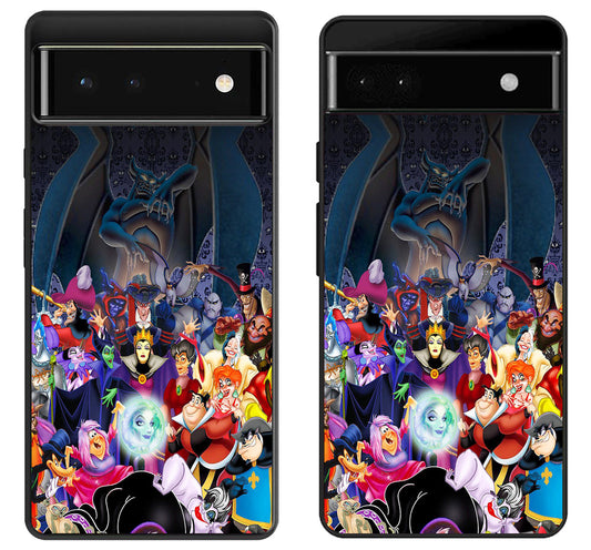 Disney villains Wallpaper Google Pixel 6 | 6A | 6 Pro Case