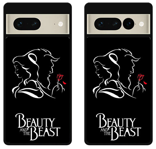 Disney Beauty And The Beast Black Google Pixel 7 | 7 Pro Case