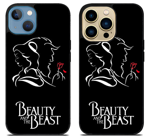 Disney Beauty And The Beast Black iPhone 14 | 14 Plus | 14 Pro | 14 Pro Max Case