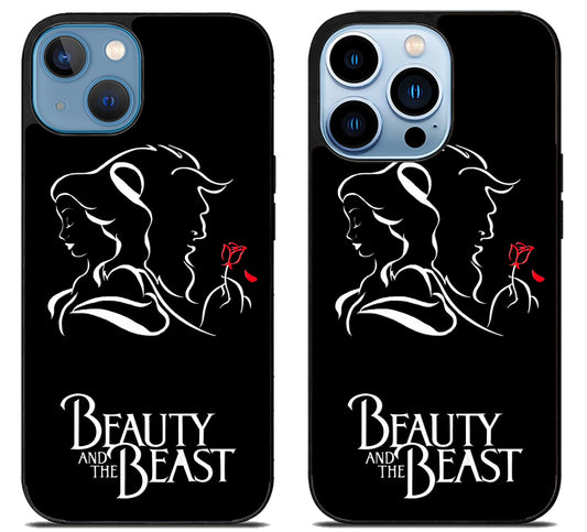 Disney Beauty And The Beast Black iPhone 13 | 13 Mini | 13 Pro | 13 Pro Max Case