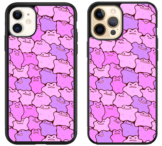 Ditto Pokemon Collage iPhone 12 | 12 Mini | 12 Pro | 12 Pro Max Case