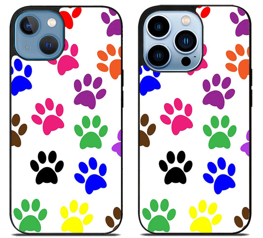 Dog Paw Colorfull iPhone 13 | 13 Mini | 13 Pro | 13 Pro Max Case