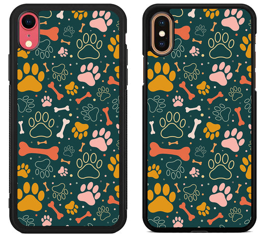 Dog Paw Pattern iPhone X | XS | XR | XS Max Case
