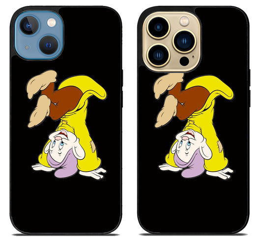 Dopey Snow White Black iPhone 14 | 14 Plus | 14 Pro | 14 Pro Max Case