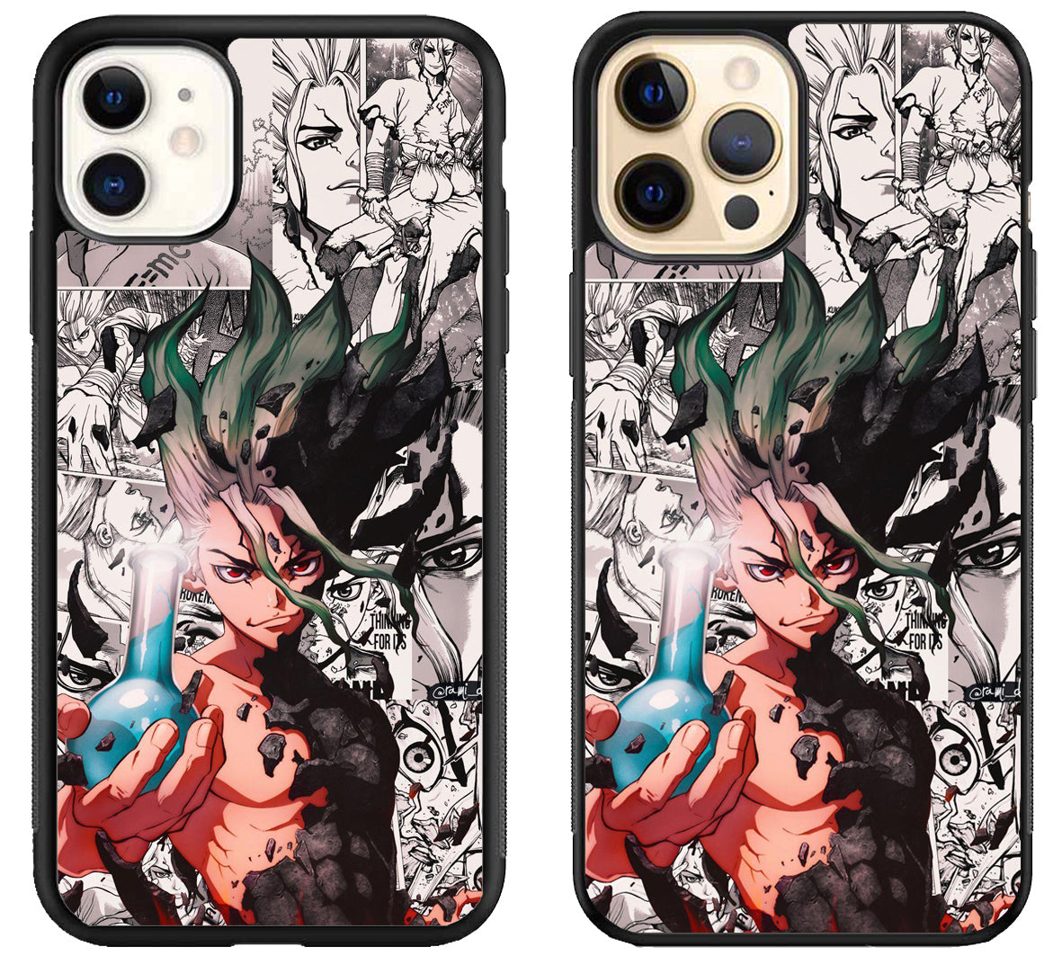 Dr Stone Collage iPhone 12 | 12 Mini | 12 Pro | 12 Pro Max Case