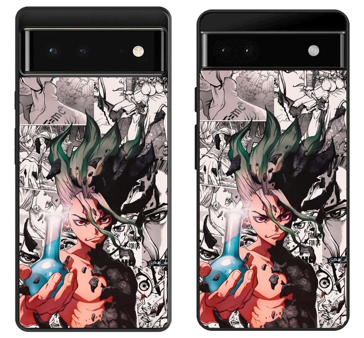 Dr Stone Collage Google Pixel 6 | 6A | 6 Pro Case