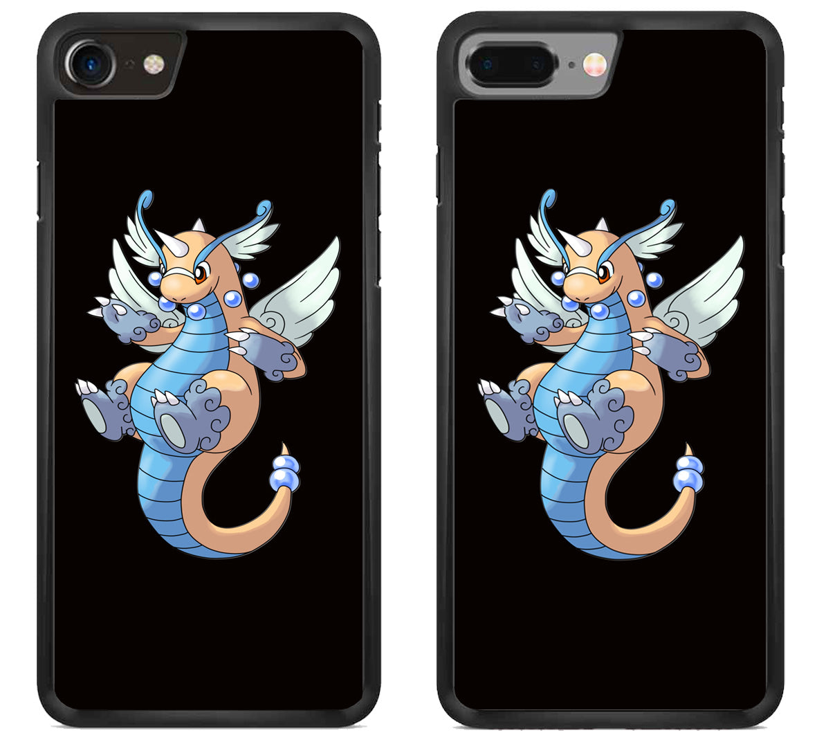 Dragonite Pokemon Black iPhone 8 | iPhone 8 Plus Case
