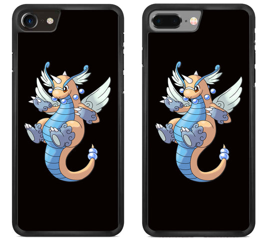 Dragonite Pokemon Black iPhone 8 | iPhone 8 Plus Case