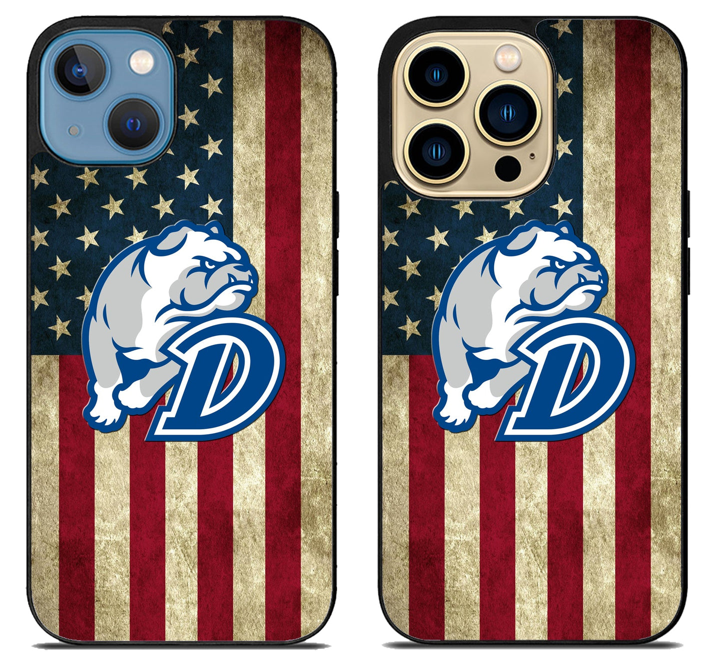 Drake Bulldogs Flag iPhone 14 | 14 Plus | 14 Pro | 14 Pro Max Case