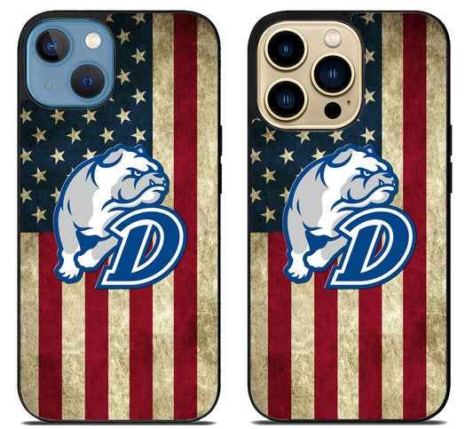 Drake Bulldogs Flag iPhone 14 | 14 Plus | 14 Pro | 14 Pro Max Case