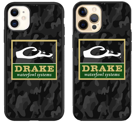 Drake Waterfowl Black Camo iPhone 12 | 12 Mini | 12 Pro | 12 Pro Max Case