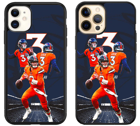 Drew Lock Denver Broncos Collage iPhone 12 | 12 Mini | 12 Pro | 12 Pro Max Case