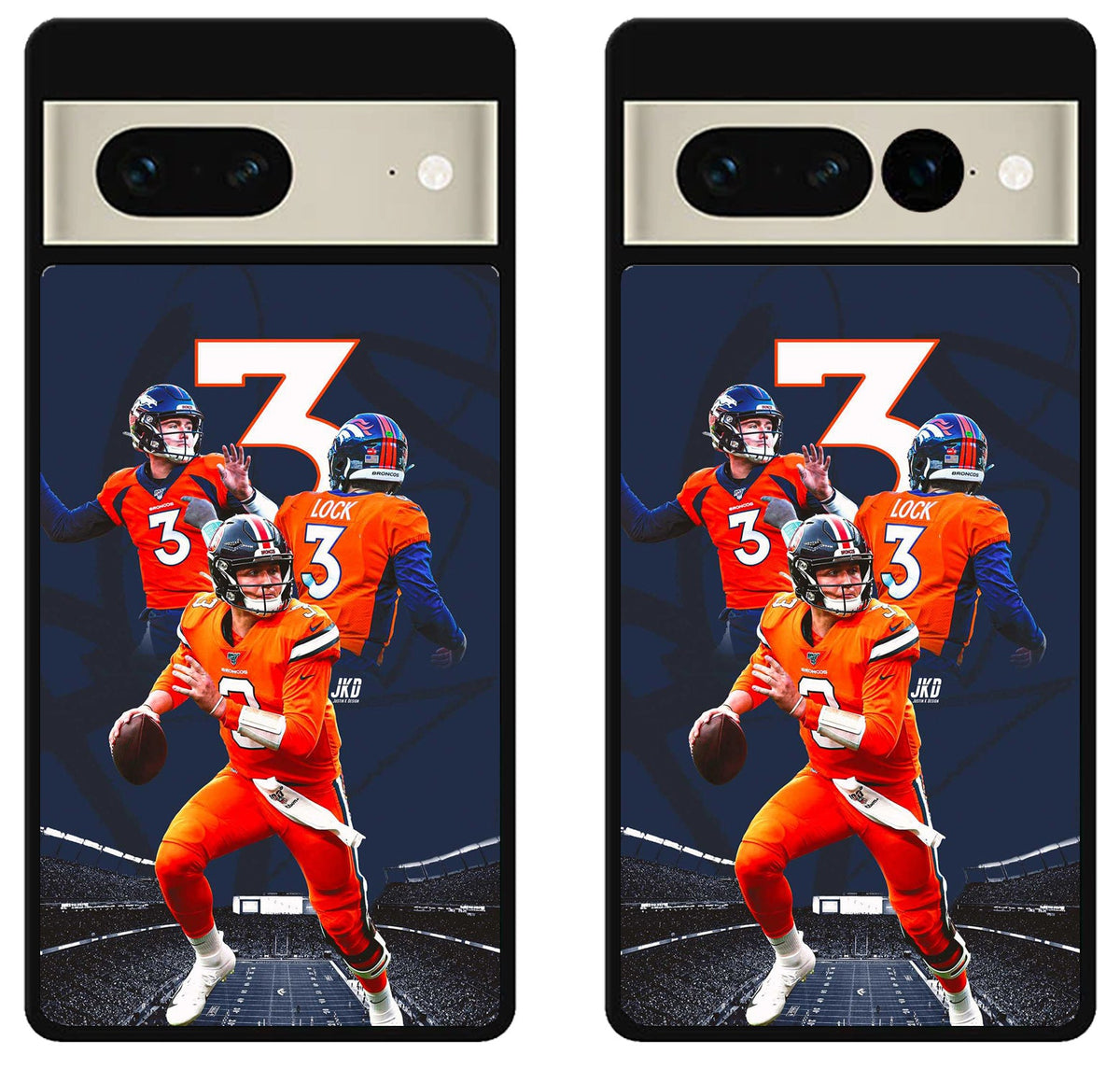 Drew Lock Denver Broncos Collage Google Pixel 7 | 7 Pro Case